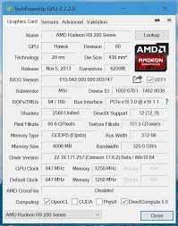 GPU-Z Advanced tab with memory and BIOS details